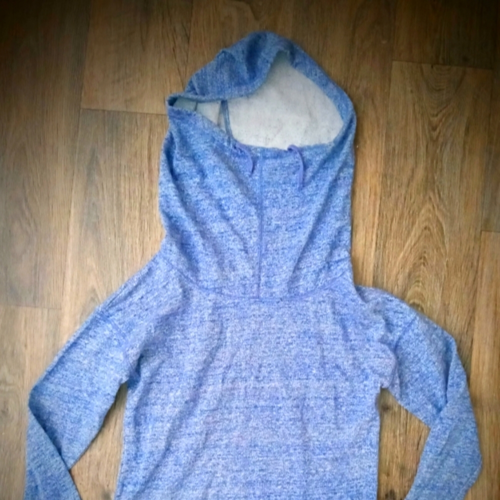 MOSSIMO SUPPLY CO Women's Hoodie Pullover XS Mock Neck Blue